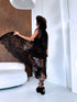 Kleita + aksesuārs "MIDNIGHT ROSE" H81 - CHOCO